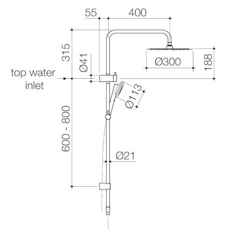 Caroma Urbane II Twin Shower System